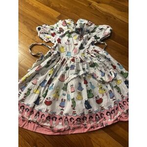 Vintage Mouse Feathers Paper Dolls Dress Colorful USA Made Girls Sz 4 READ DISC!